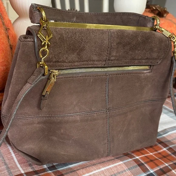 J. Crew Brown Suede Shoulder Bag - Picture 4 of 5